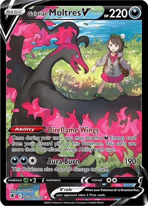 Moltres di Galar V [Direflame Wings | Aura Burn] Card Front