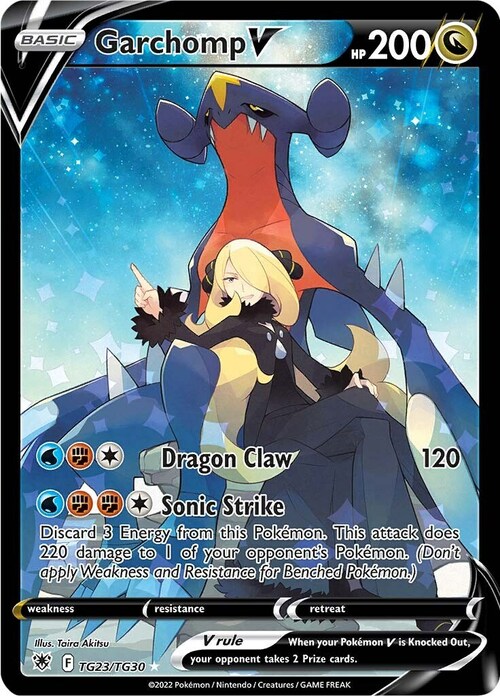 Garchomp V Card Front