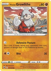 Growlithe di Hisui [Defensive Posture | Bite]