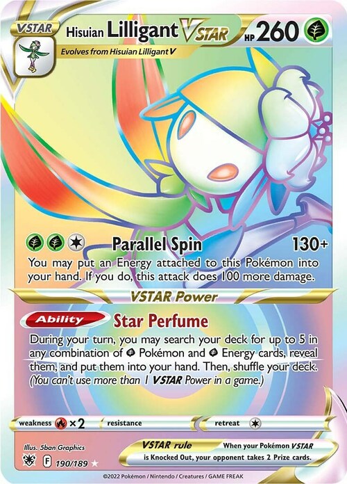 Hisuian Lilligant VSTAR Card Front