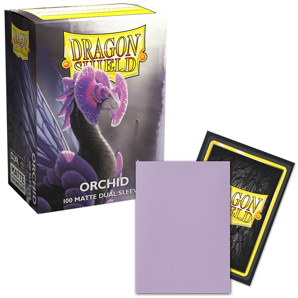 100 Dragon Shield Sleeves - Matte Dual Orchid