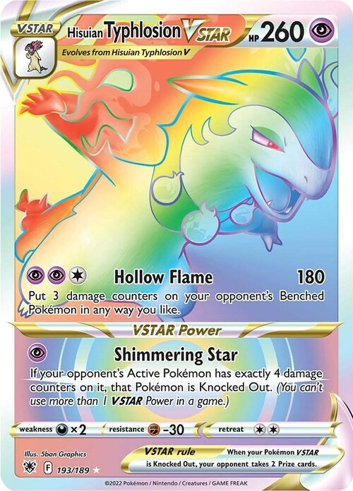 Hisuian Typhlosion VSTAR Card Front