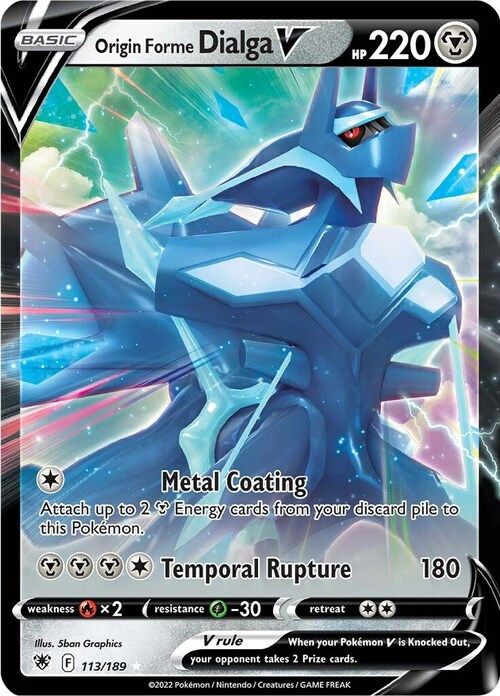 Origin Forme Dialga V Card Front