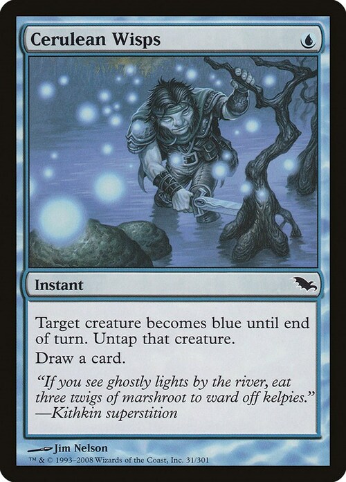 Cerulean Wisps Card Front