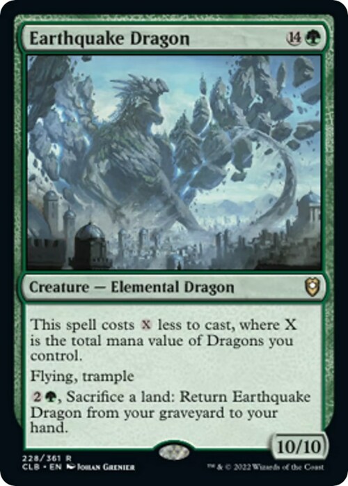 Earthquake Dragon Card Front