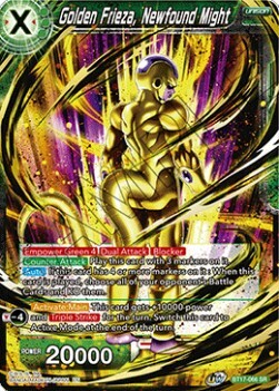 Golden Frieza, Newfound Might Card Front