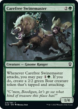 Carefree Swinemaster Card Front