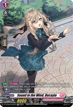 Sound in the Wind, Ducayla [D Format] Card Front