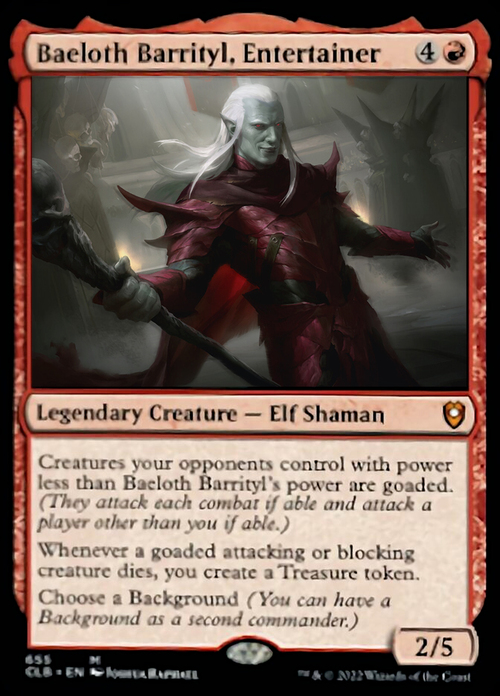 Baeloth Barrityl, Entertainer Card Front