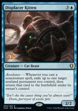 Displacer Kitten Card Front