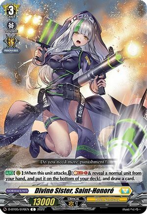 Divine Sister, Saint-Honoré [D Format] Card Front