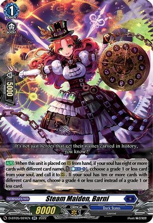 Steam Maiden, Barni [D Format] Card Front