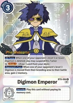 Digimon Emperor Card Front