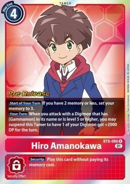 Hiro Amanokawa Card Front