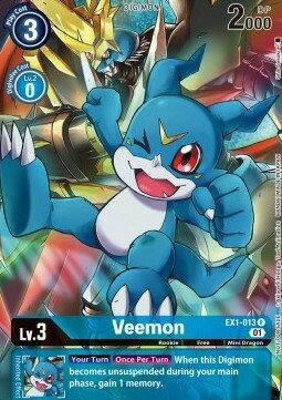 Veemon Card Front