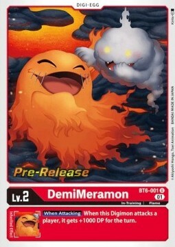 DemiMeramon Card Front