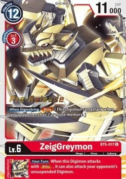 ZeigGreymon Card Front