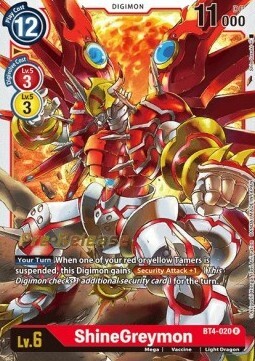 ShineGreymon Card Front