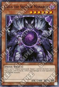 Caius the Shadow Monarch Card Front