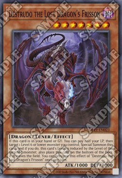 Destrudo the Lost Dragon's Frisson Card Front