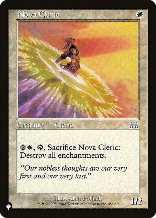 Nova Cleric Card Front