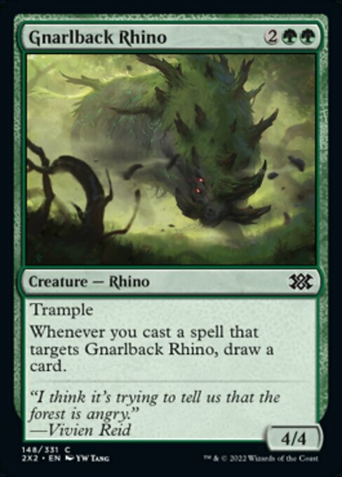 Gnarlback Rhino Card Front