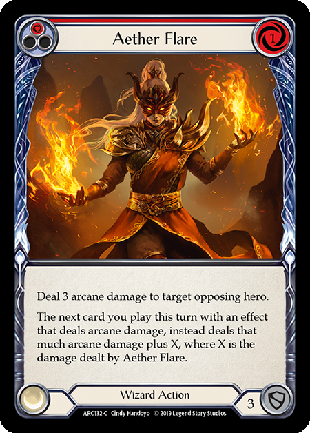 Aether Flare - Red Card Front