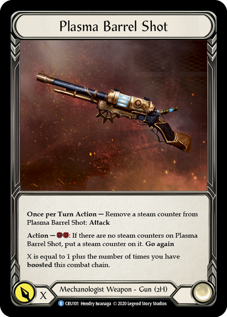 Plasma Barrel Shot Card Front