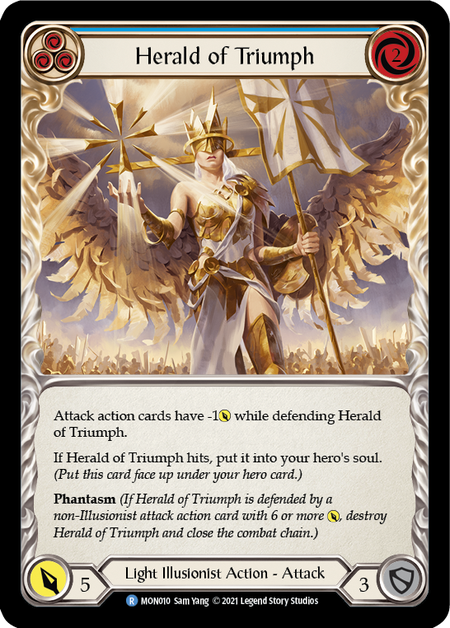 Herald of Triumph (Blue) Card Front