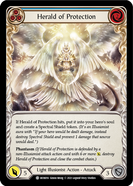 Herald of Protection (Blue) Card Front