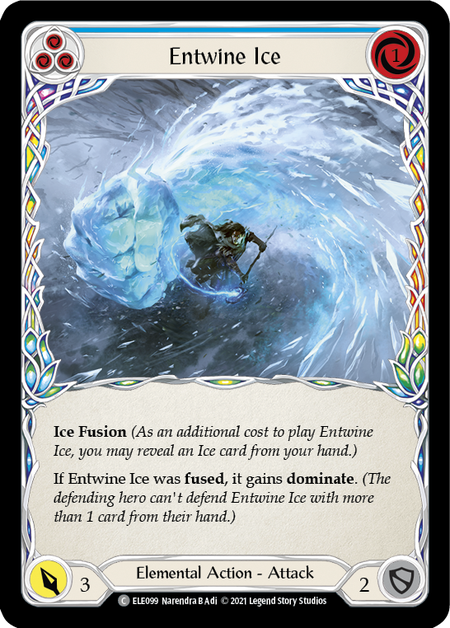 Entwine Ice - Blue Card Front