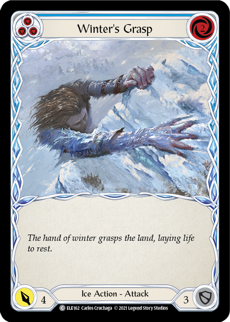 Winter's Grasp - Blue Card Front