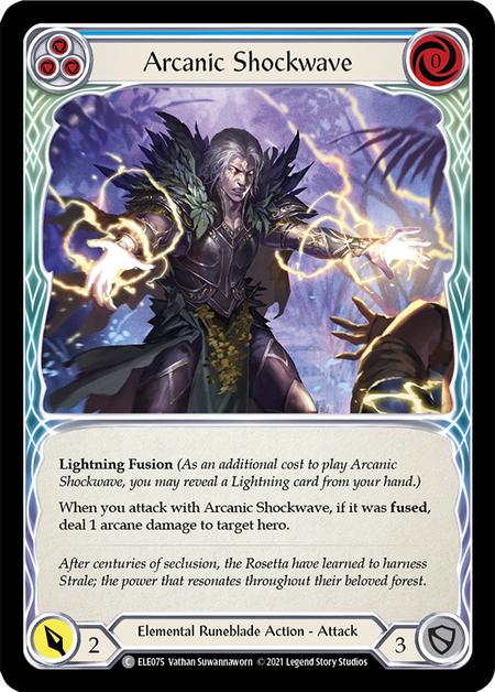 Arcanic Shockwave (Blue) Card Front