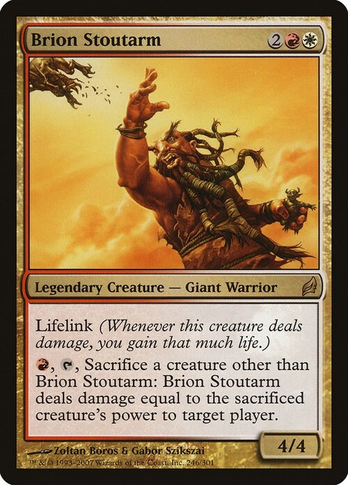 Brion Stoutarm Card Front