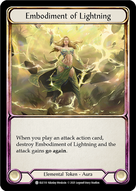 Embodiment of Lightning Card Front