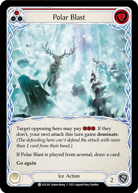 Polar Blast - Red Card Front