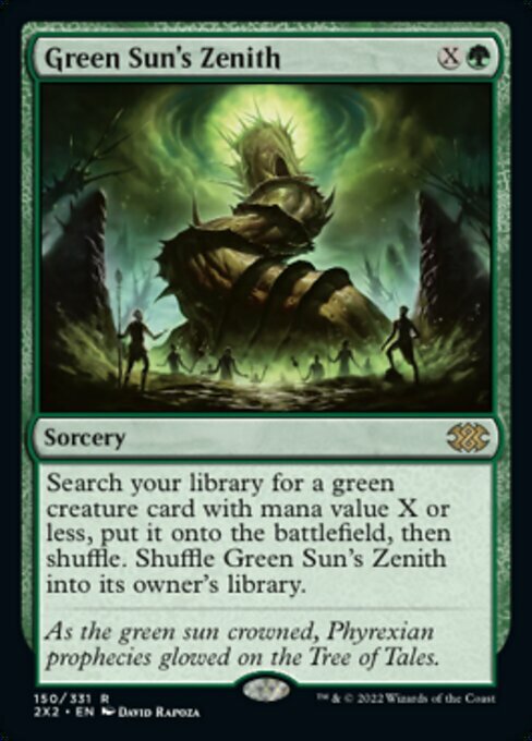 Green Sun's Zenith Card Front