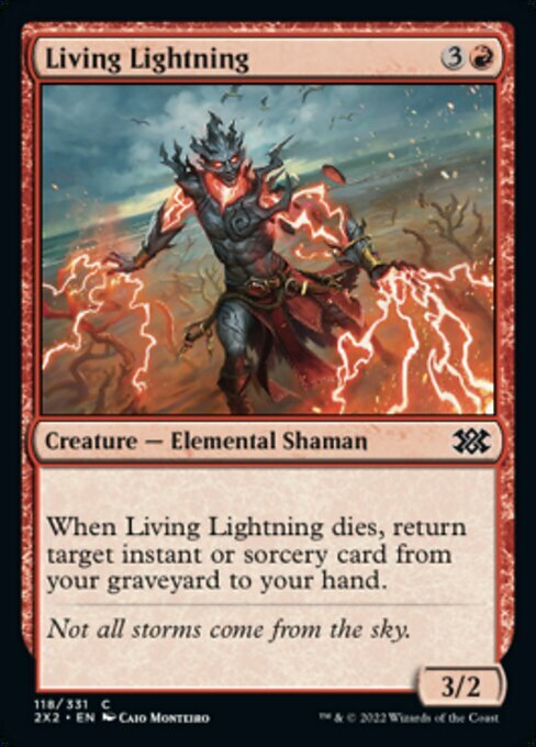 Living Lightning Card Front