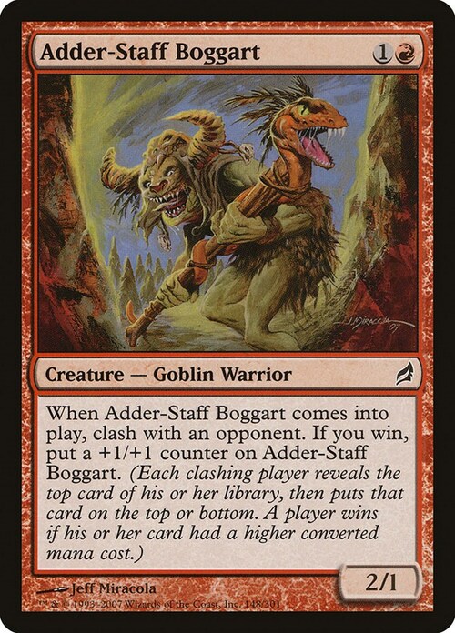 Adder-Staff Boggart Card Front