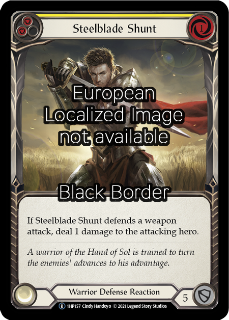 Steelblade Shunt - Yellow Card Front