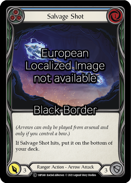 Salvage Shot - Blue Card Front