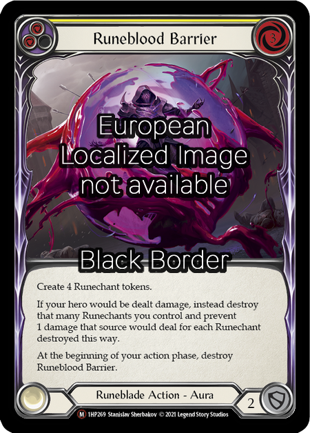 Runeblood Barrier Card Front