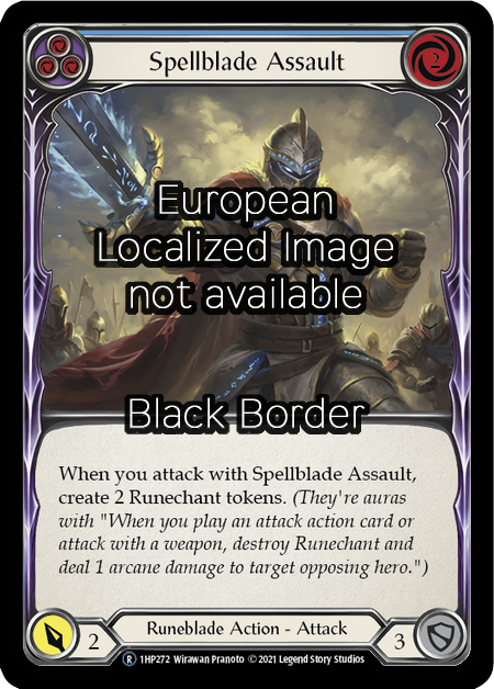 Spellblade Assault - Blue Card Front