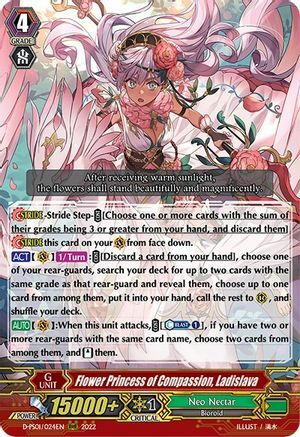 Flower Princess of Compassion, Ladislava [P Format] Card Front