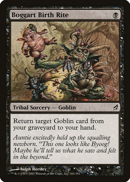 Boggart Birth Rite Card Front