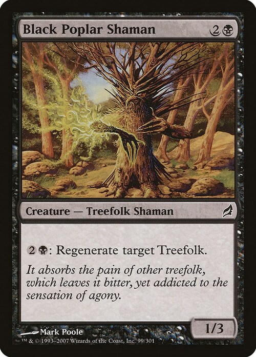 Black Poplar Shaman Card Front