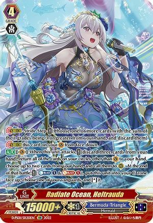 Radiate Ocean, Heltrauda [P Format] Card Front