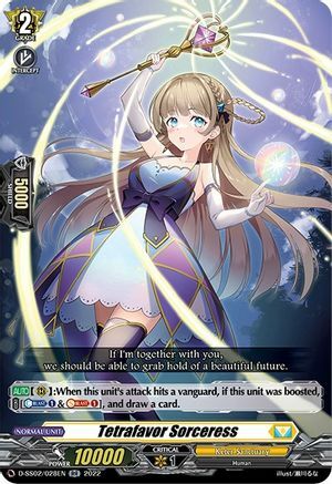 Tetrafavor Sorceress [D Format] Card Front