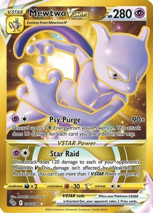 Mewtwo VSTAR Card Front