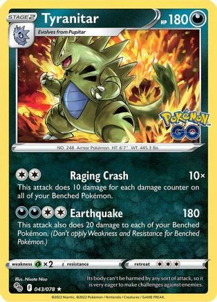 Tyranitar Card Front